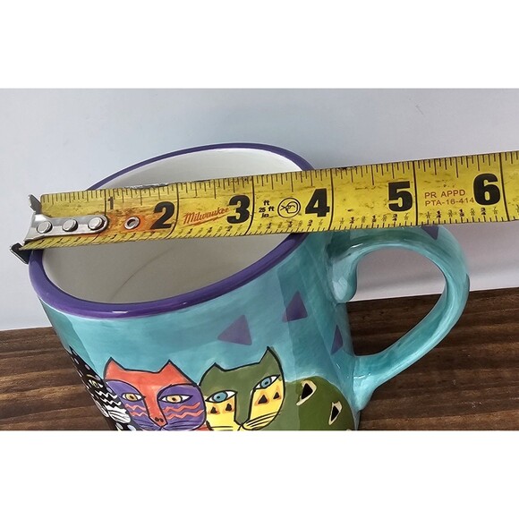 Vintage Laurel Burch 1998 "Fantasticats" Multicolor Ceramic Coffee Tea Mug - Picture 10 of 10